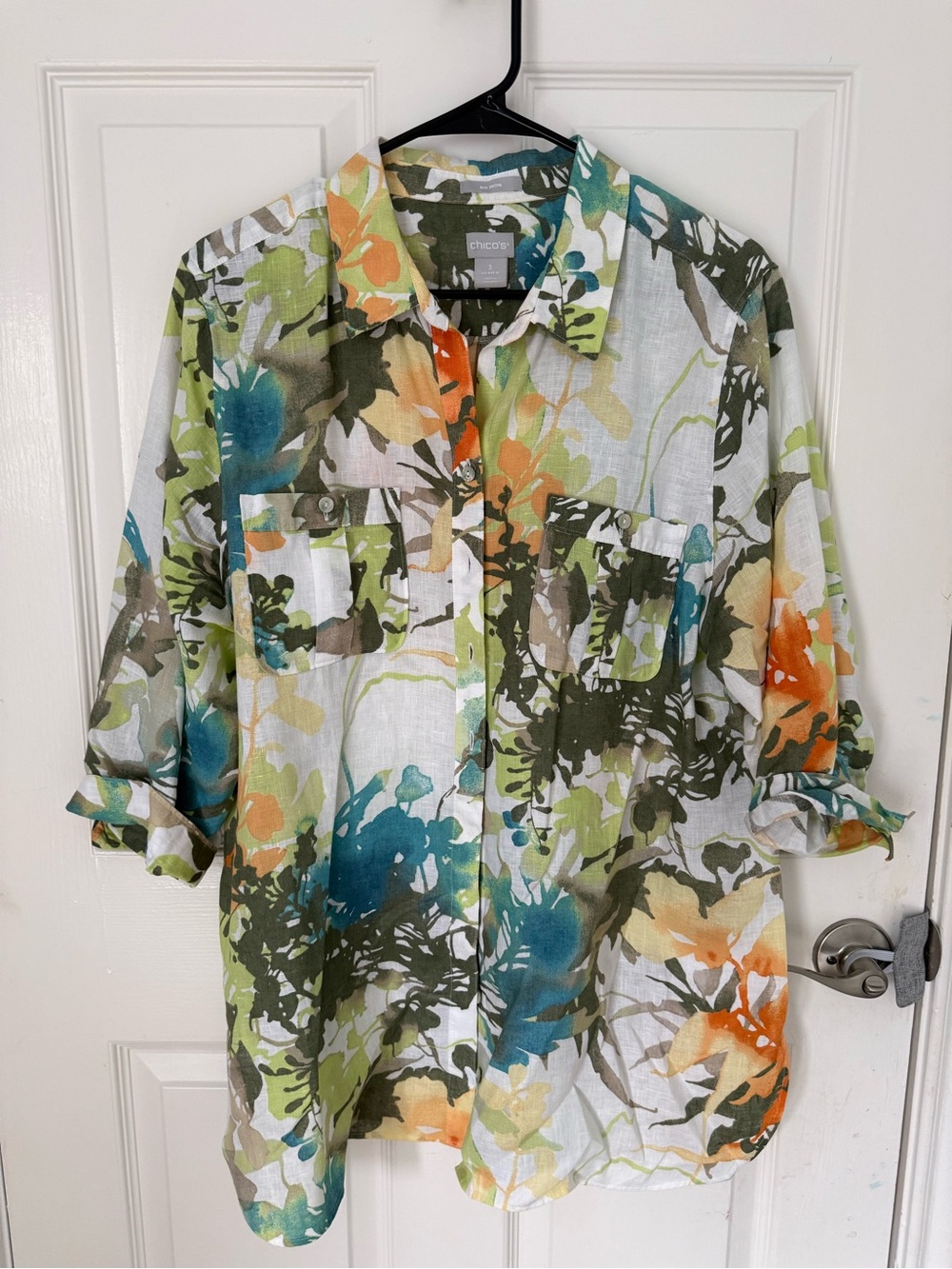 Chico's blouse size 3 (US 16)